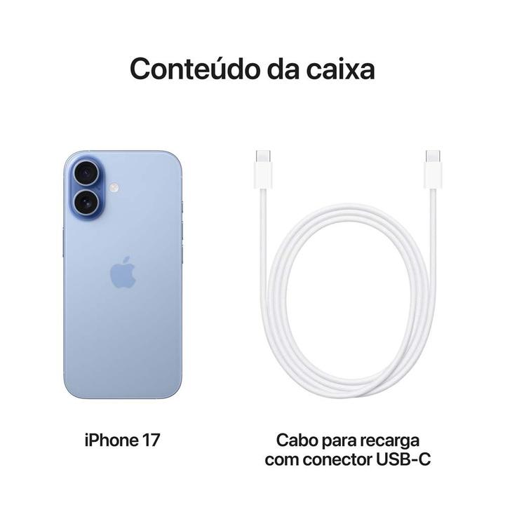 Apple iPhone 17 256GB Azul-névoa 6,3" 48MP iOS 5G - 7