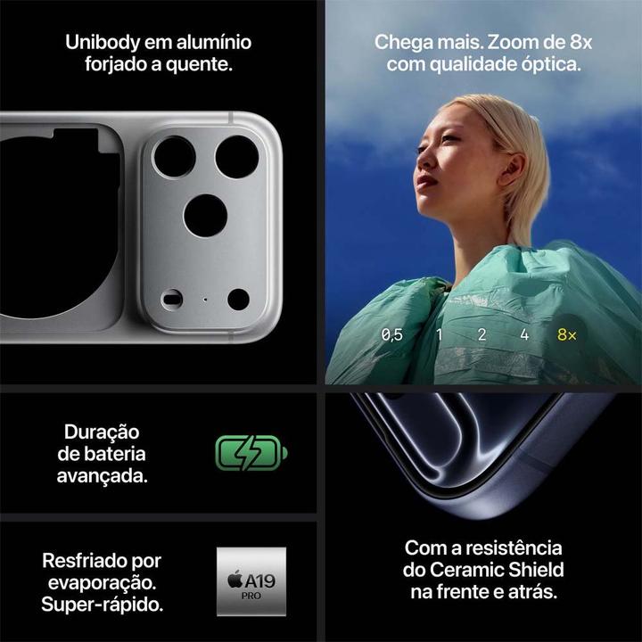Apple iPhone 17 Pro Max 512GB Laranja-cósmico 6,9" 48MP iOS 5G - 5