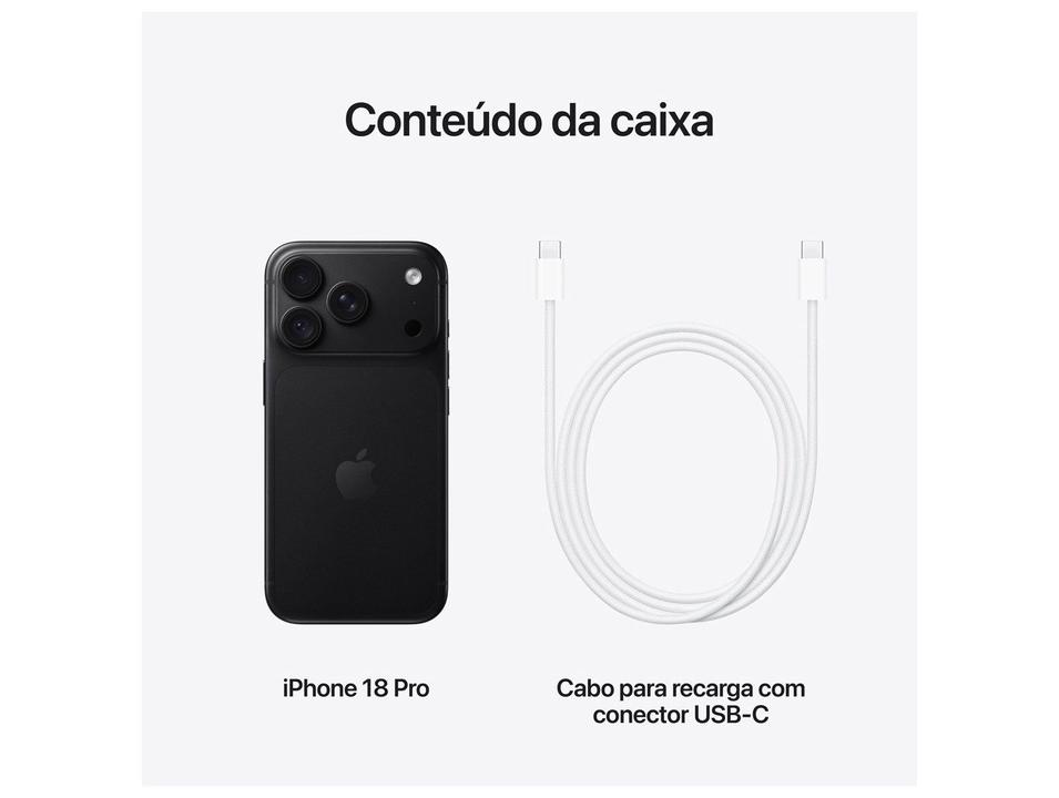 Apple iPhone 18 Pro 256GB Preto 6,3" 48MP iOS 27 5G - 9