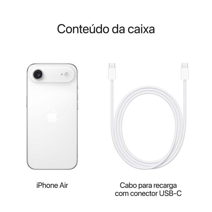 Apple iPhone Air 256GB Branco-nuvem 6,5" 48MP iOS 5G - 7