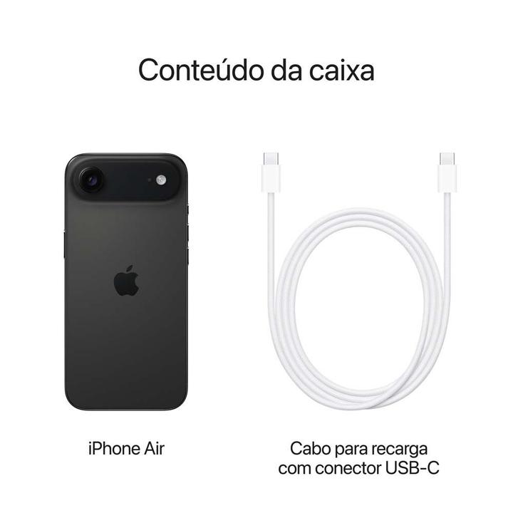 Apple iPhone Air 256GB Preto-espacial 6,5" 48MP iOS 5G - 7