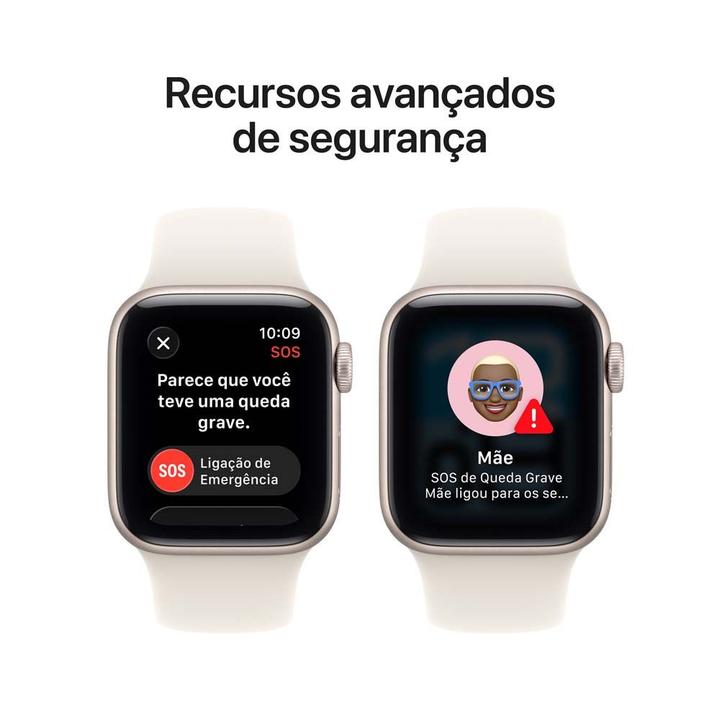Apple Watch SE 3 GPS Caixa Estelar de Alumínio 40mm Pulseira Esportiva Estelar P/M - 6