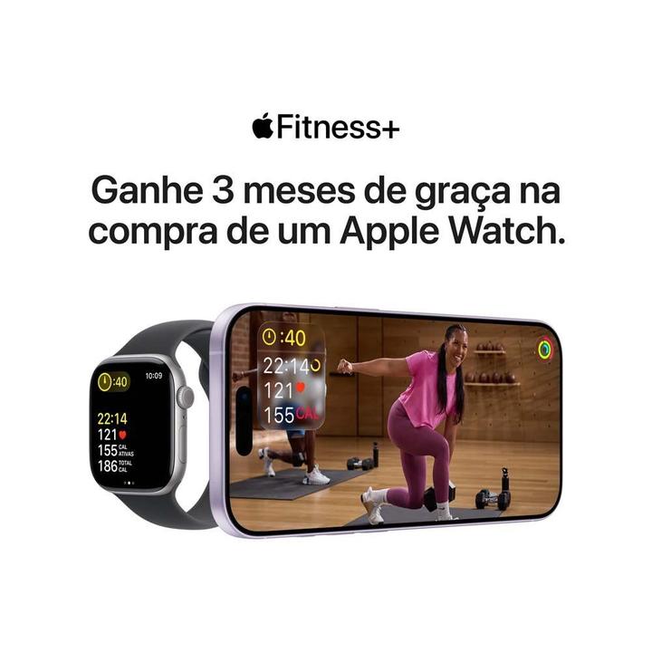 Apple Watch SE 3 GPS Caixa Estelar de Alumínio 44mm Pulseira Esportiva Estelar P/M - 8
