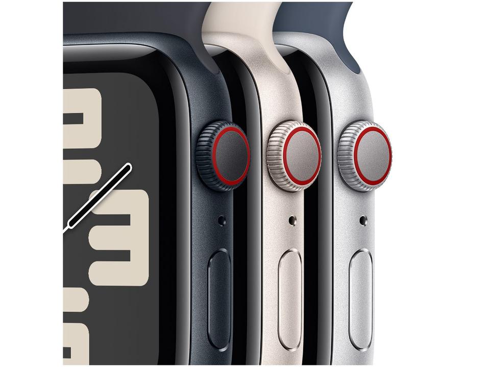 Apple Watch SE GPS + Cellular Caixa Estelar de Alumínio 40mm Pulseira Loop Esportiva Estelar (Neutro em Carbono) - 2