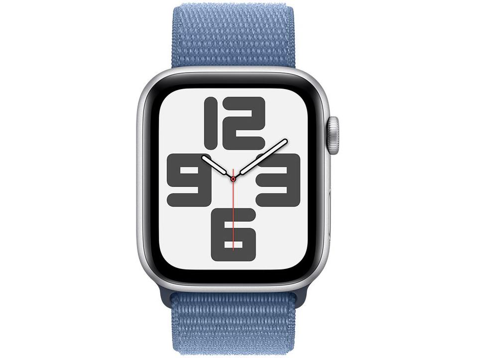 Apple Watch SE GPS + Cellular Caixa Estelar de Alumínio 40mm Pulseira Loop Esportiva Estelar (Neutro em Carbono) - 1