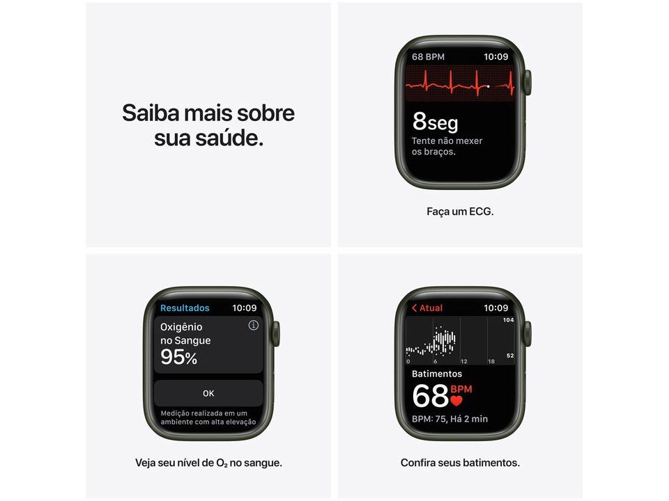 Apple Watch Series 7 45mm GPS + Cellular Verde - 4