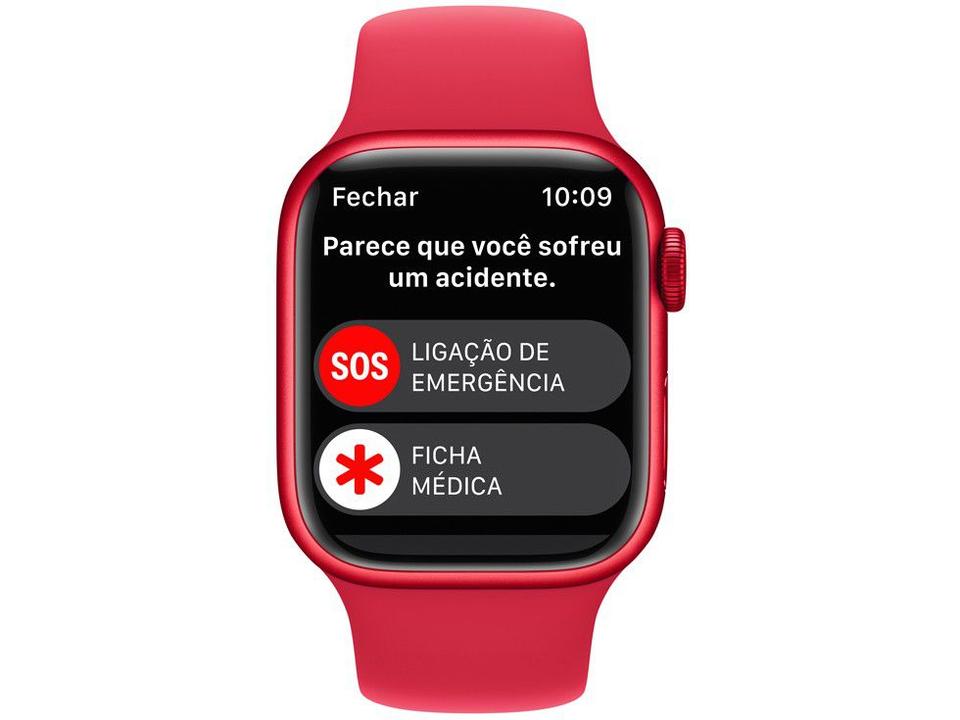 Apple Watch Series 8 41mm GPS Caixa (PRODUCT)RED Alumínio Pulseira Esportiva - 5