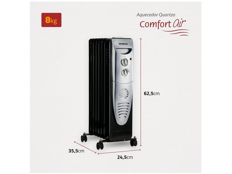 Aquecedor a Óleo Mondial A-06 Portátil - 6
