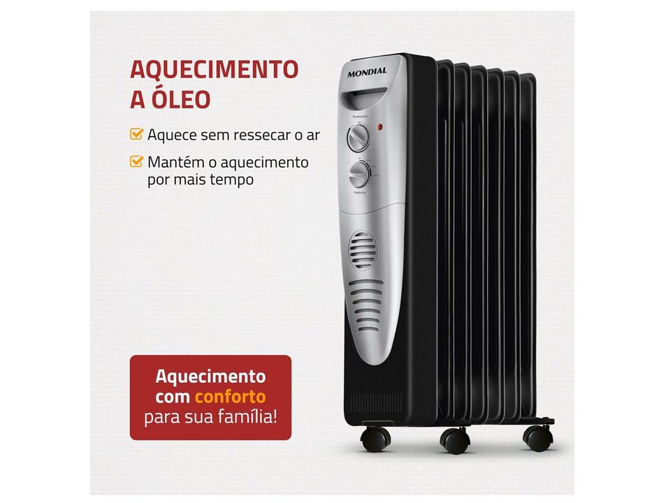 Aquecedor a Óleo Mondial A-06 Portátil - 3