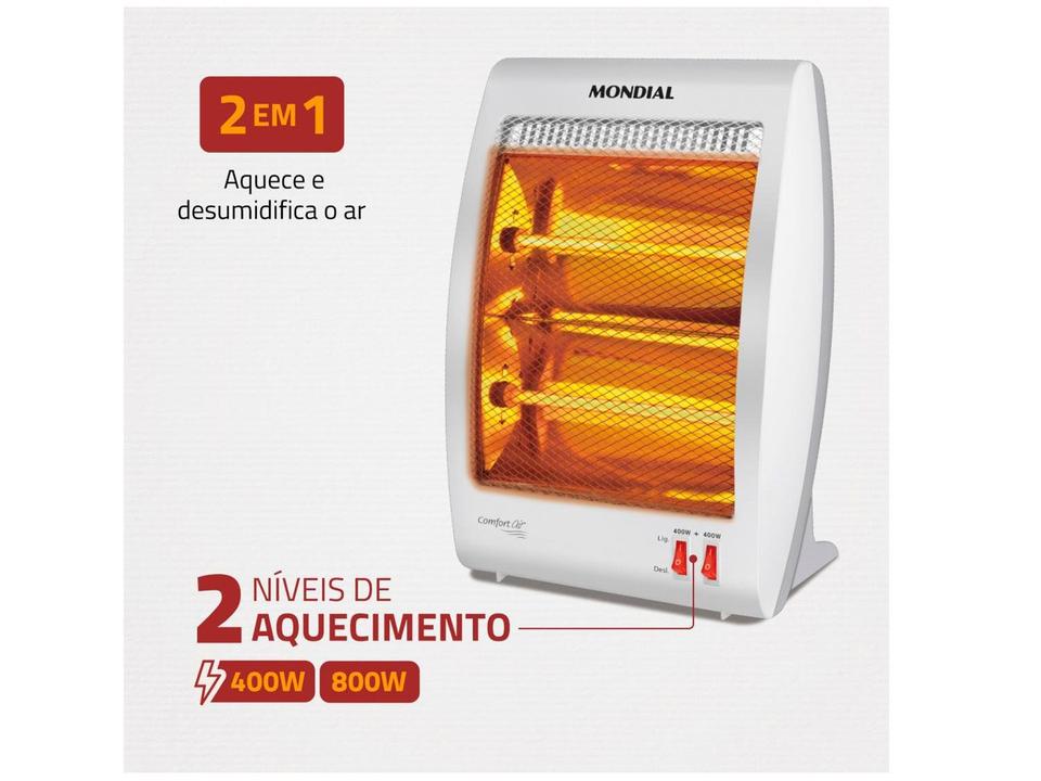 Aquecedor Halogênio Mondial Comfort Air - Portátil - 220 V - 2