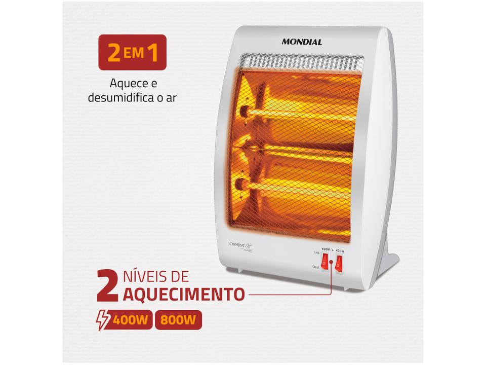 Aquecedor Halógeno Mondial Comfort Air II A-09 - 220 V - 1