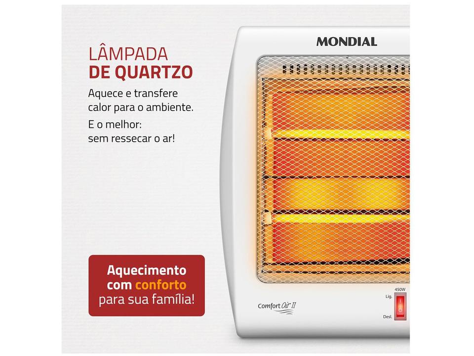 Aquecedor Quartzo Mondial A-15 Portátil - 3