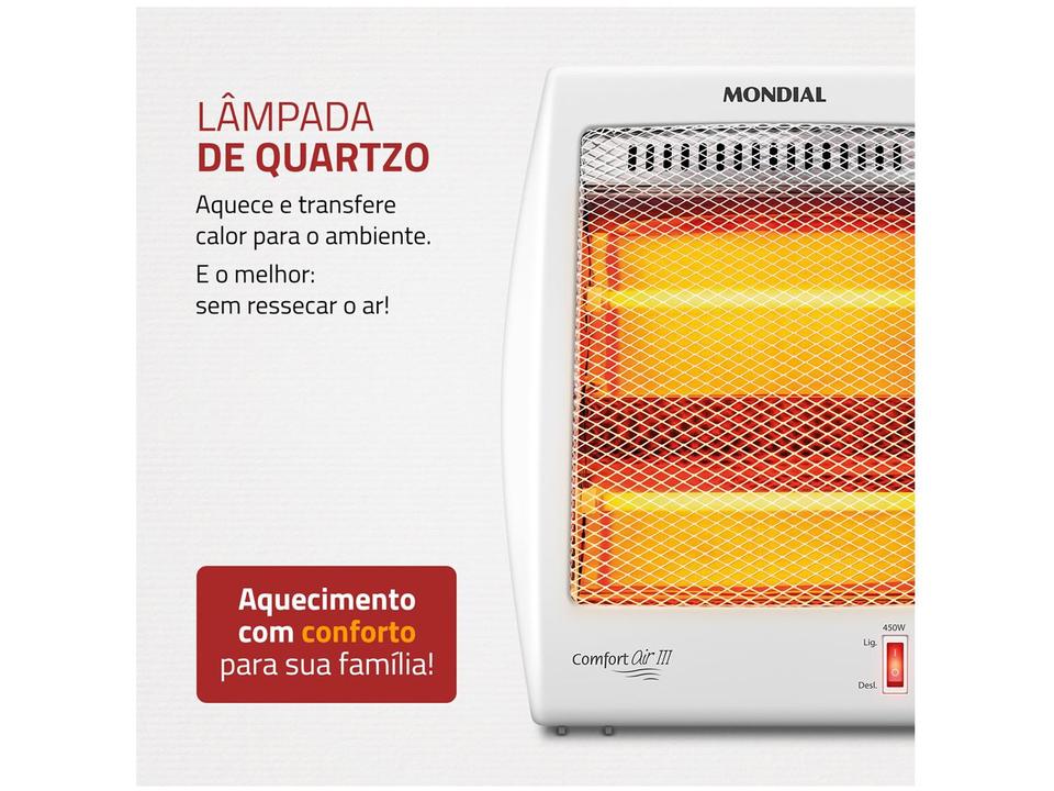 Aquecedor Quartzo Mondial Comfort Air III A-16 Portátil - 4
