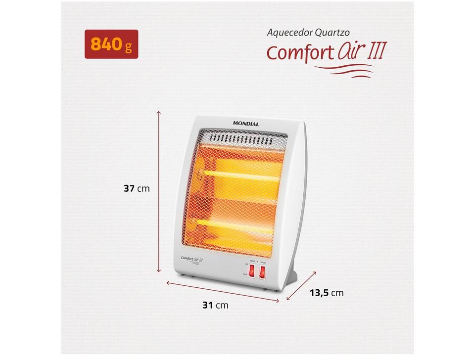 Aquecedor Quartzo Mondial Comfort Air III A-16 Portátil - 5