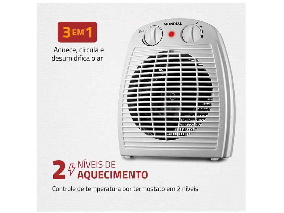 Aquecedor Termoventilador Mondial A-08 Portátil - 2