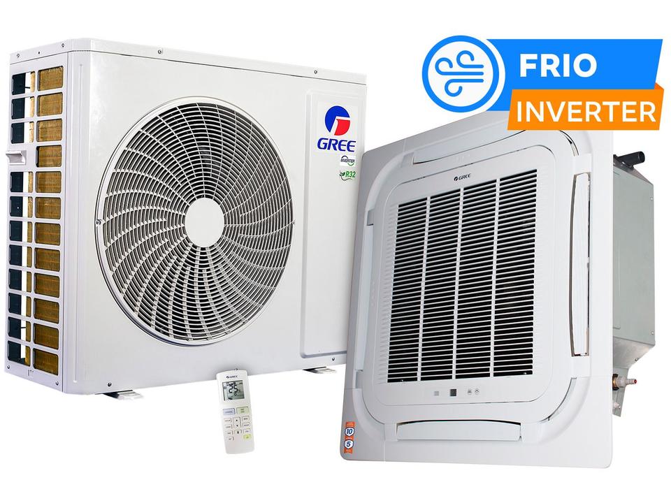 Ar-condicionado Cassete 36.000 BTUs Gree Inverter Frio Inverter Compact G-Prime - 1