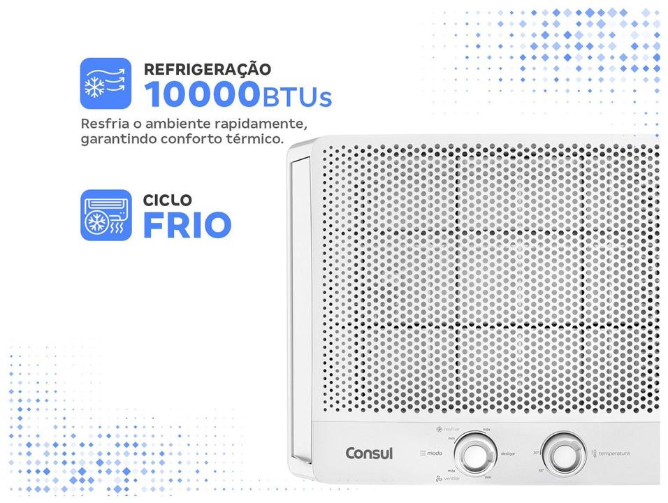 Ar-condicionado Janela 10.000 BTUs Consul Frio CCB10GB - 3