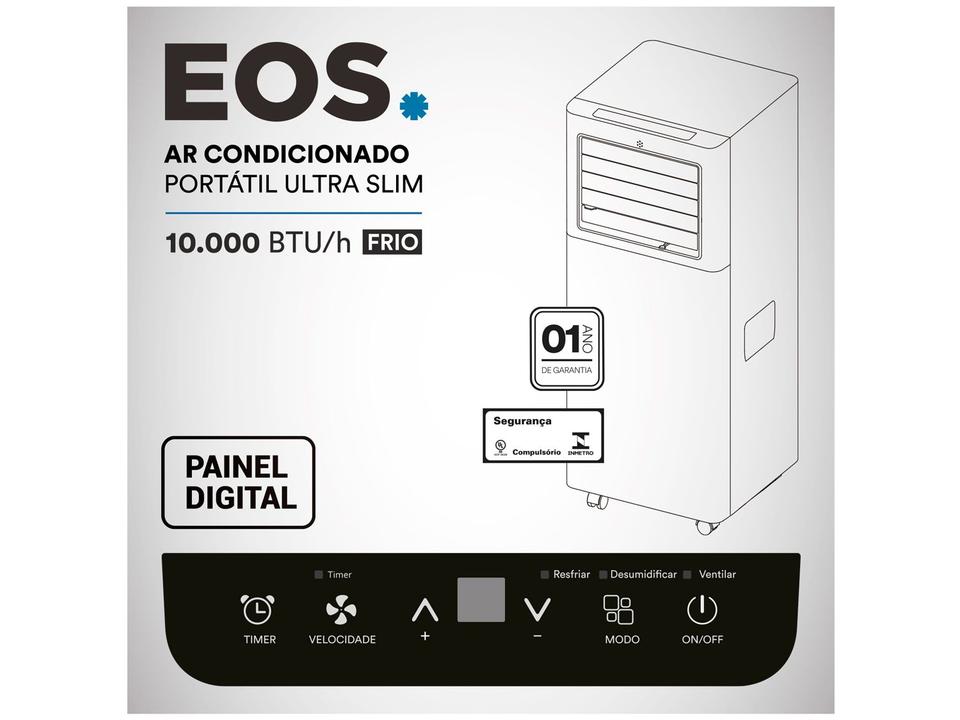 Ar-condicionado Portátil 10.000 BTUs EOS Frio Ultra Slim EAP10FP - 4