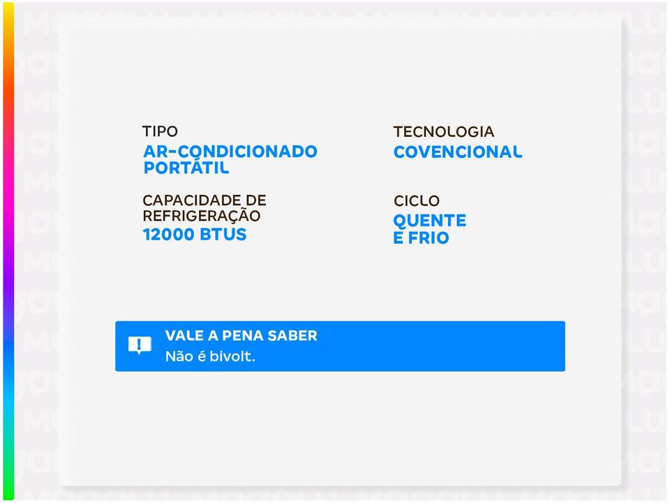 Ar-condicionado Portátil 12.000 BTUs Philco Quente e Frio PAC12000QF5 - 2