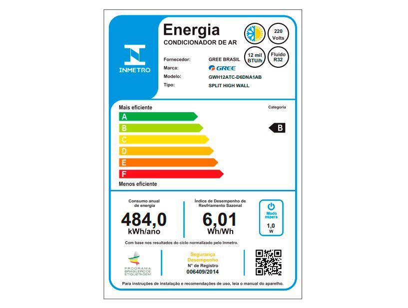 Ar-condicionado Split 12.000 BTUs Gree Inverter Quente e Frio GWH12ATC-D6DNA1AB - 4
