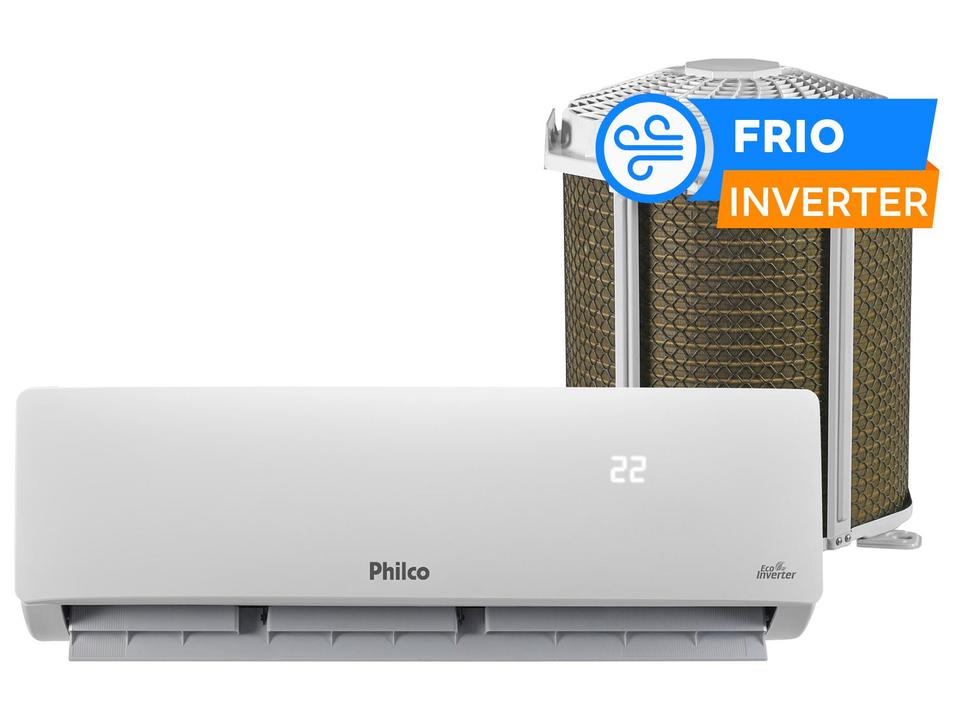 Ar-condicionado Split 12.000 BTUs Philco Inverter Frio Hi Wall PAC12FC INT - 1