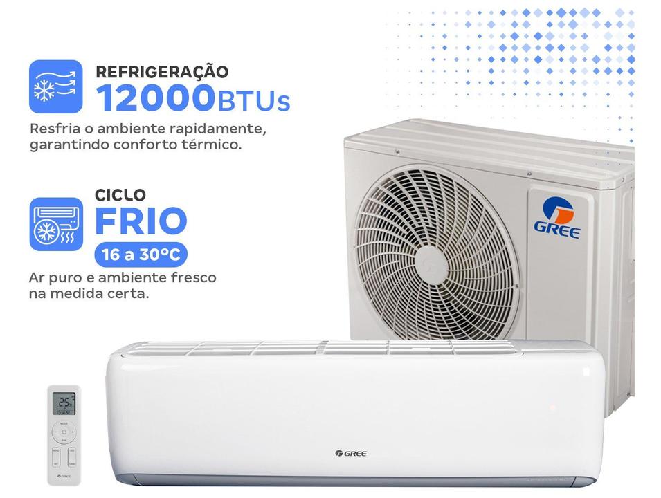 Ar-condicionado Split 12.000BTUs Gree Inverter Frio GWC12ATBXA-D6DNA1A - 4