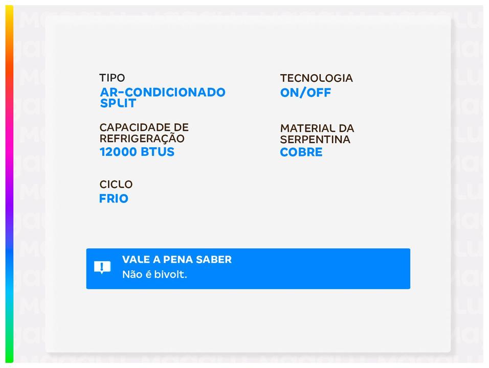 Ar-condicionado Split 12000 BTUs Philco Frio PAC12FI - 2