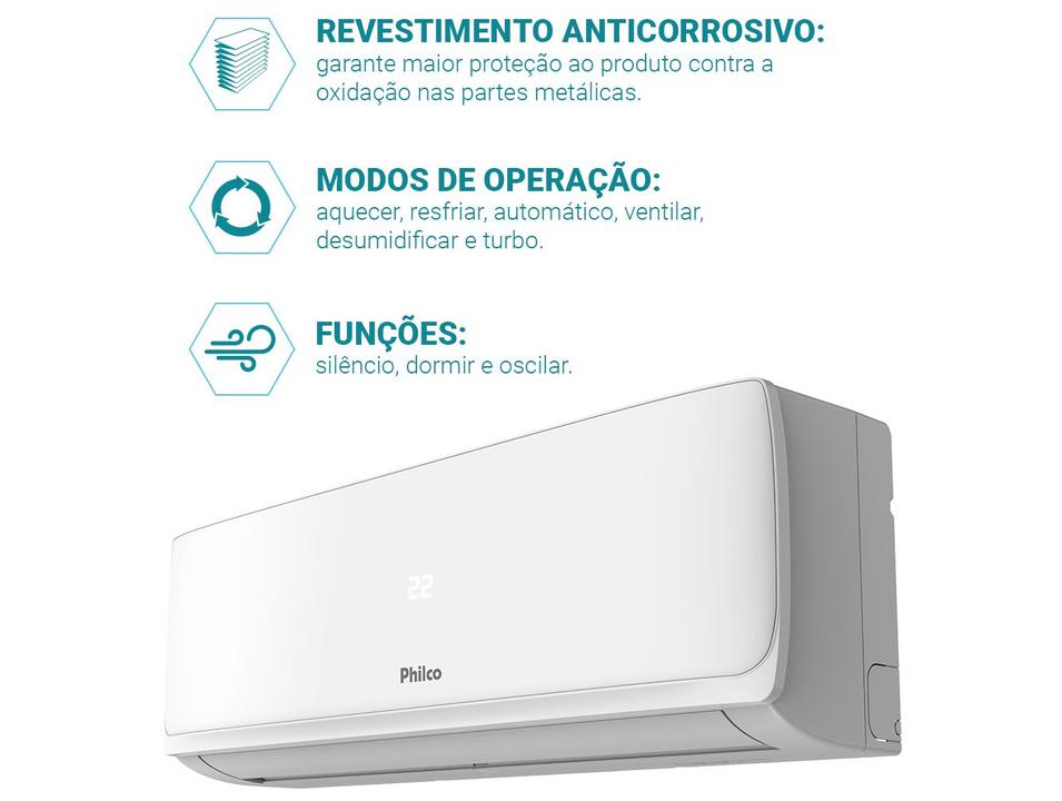 Ar-condicionado Split 24.000 BTUs Philco Quente e Frio PAC24QI - 4