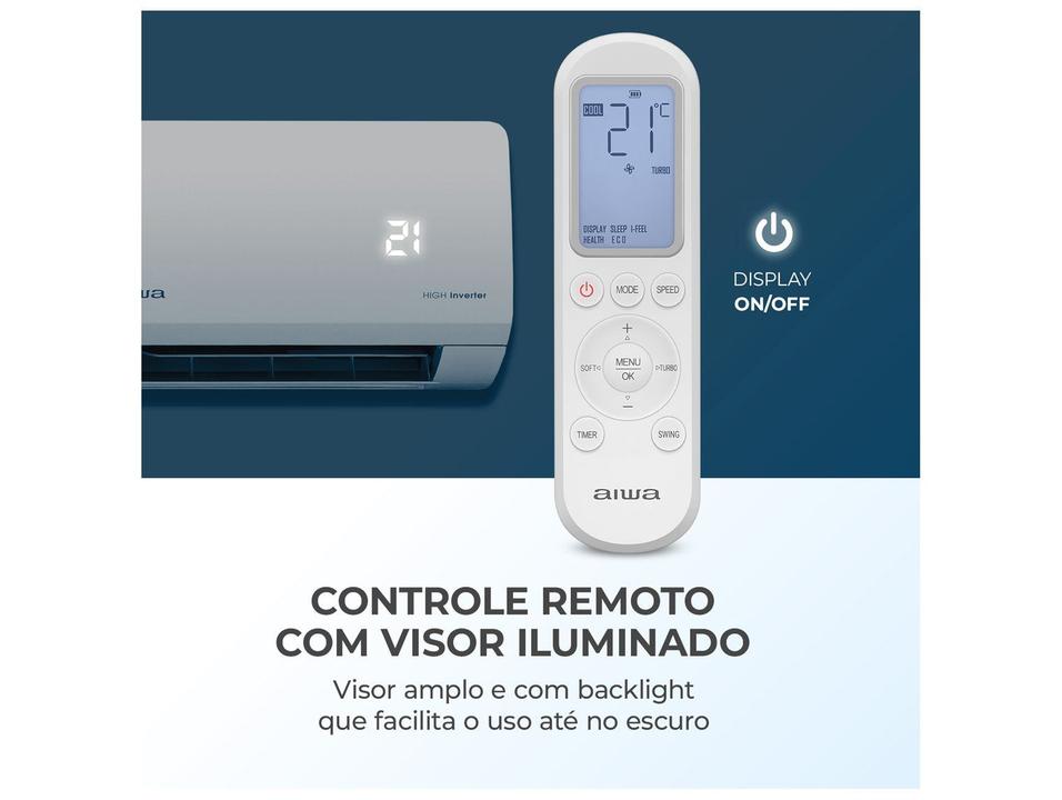 Ar-condicionado Split 9.000 BTUs Aiwa Inverter Frio AWS-AC-9F-EU - 9