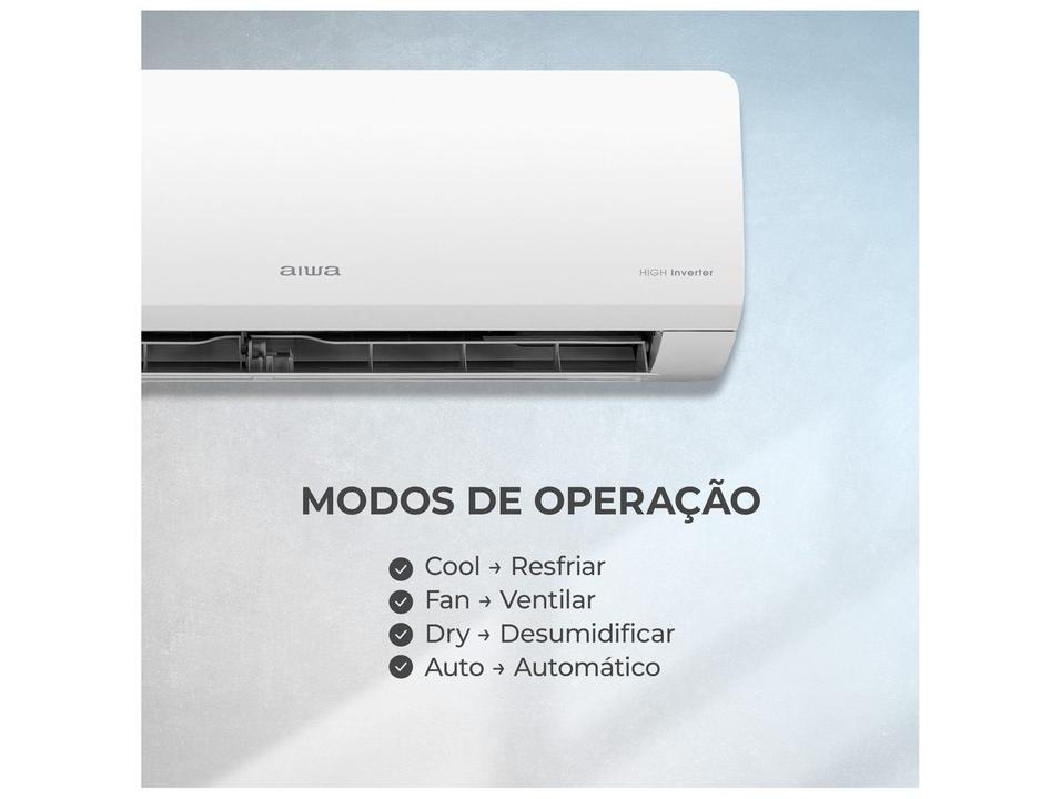 Ar-condicionado Split 9.000 BTUs Aiwa Inverter Frio AWS-AC-9F-EU - 6