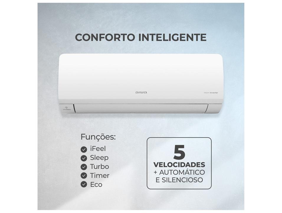 Ar-condicionado Split 9.000 BTUs Aiwa Inverter Frio AWS-AC-9F-EU - 7