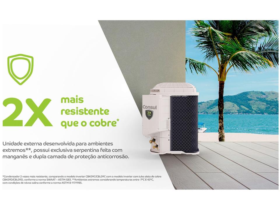 Ar-condicionado Split 9.000 BTUs Consul Triple Inverter Frio CBL09CB - 13