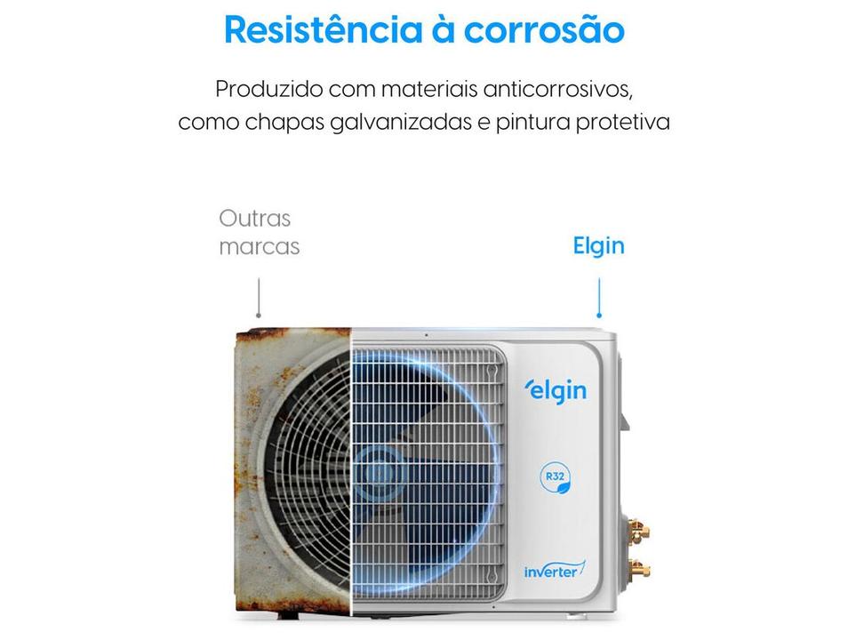 Ar-condicionado Split 9.000 BTUs Elgin Eco Inverter II Frio High Wall HJFC09C2WBCC - 10
