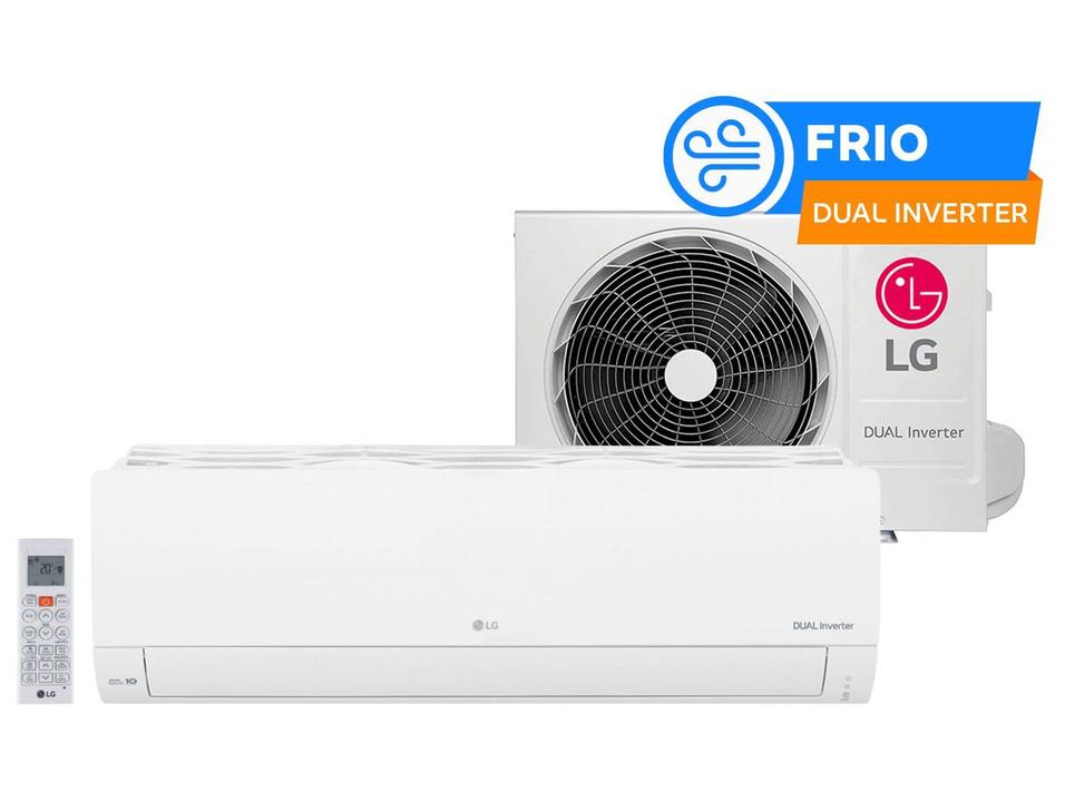 Ar-condicionado Split 9.000 BTUs LG Dual Inverter Frio Compact S3-Q09AAQAK - 1