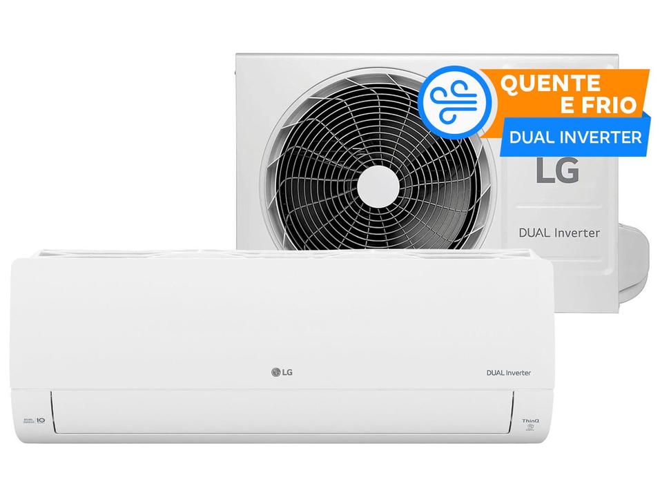 Ar-condicionado Split 9.000 BTUs LG Dual Inverter Quente e Frio AI Voice S3NW09AA31E - 1