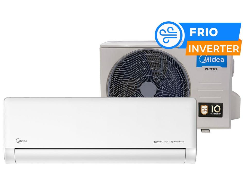 Ar-condicionado Split 9.000 BTUs Midea Carrier Inverter Frio AI Ecomaster 38EZVCA09M5 - 1