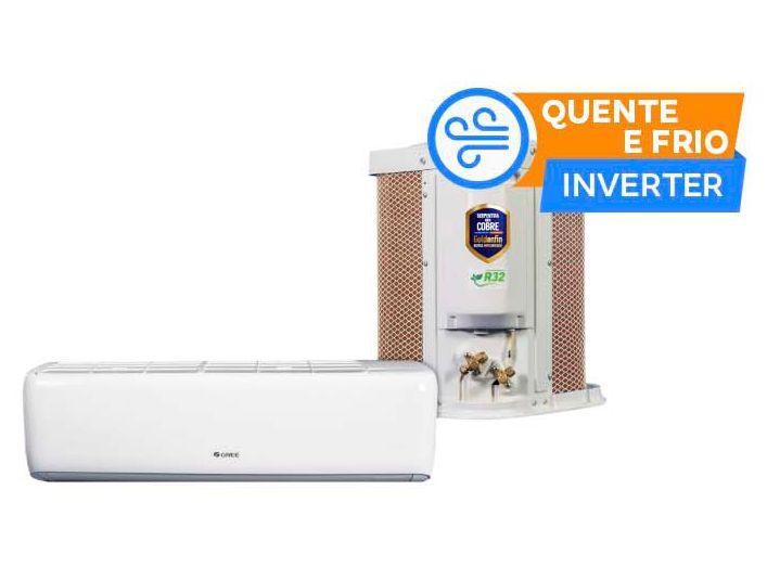 Ar-condicionado Split 9.000BTUs Gree Inverter Quente e Frio GWH09ATA-D6DNA2C - 1