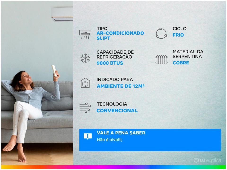 Ar-condicionado Split Gree 9.000 BTUs Frio - 1