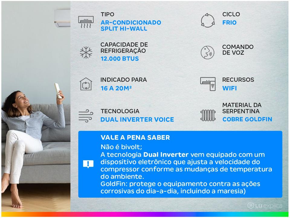 Ar-condicionado Split Hi-Wall LG Dual Inverter - 1