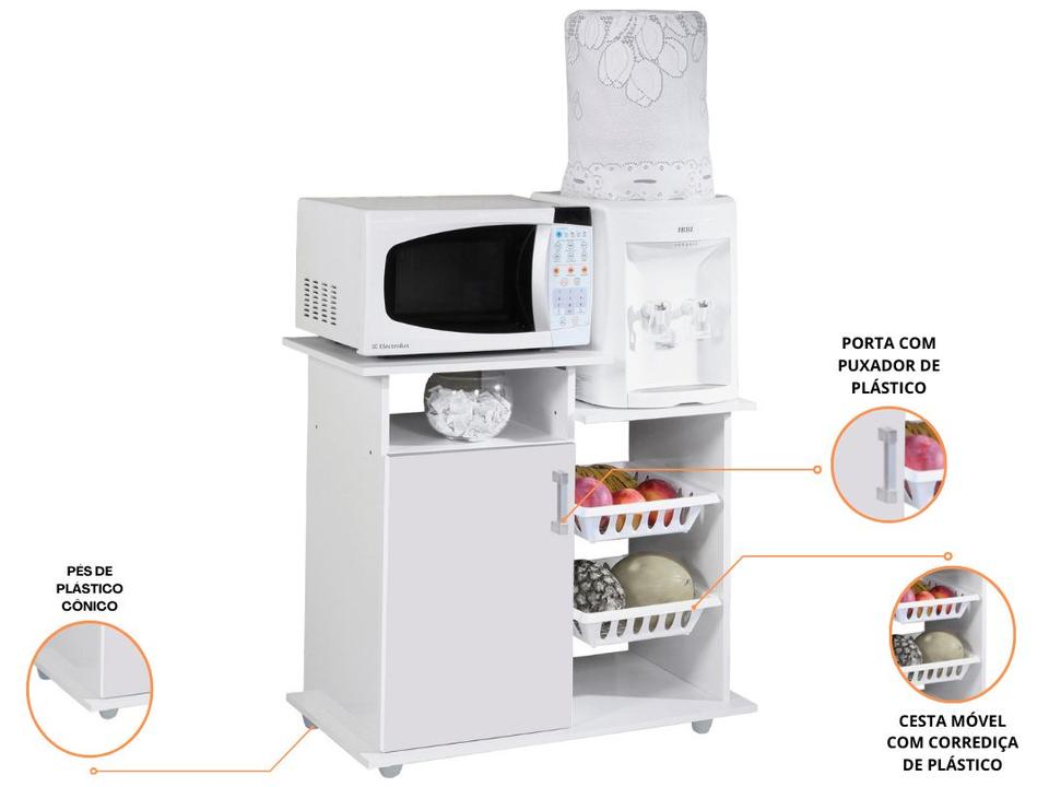 Armário com Fruteira 2 Cestos Móveis São Carlos Pantanal - 1