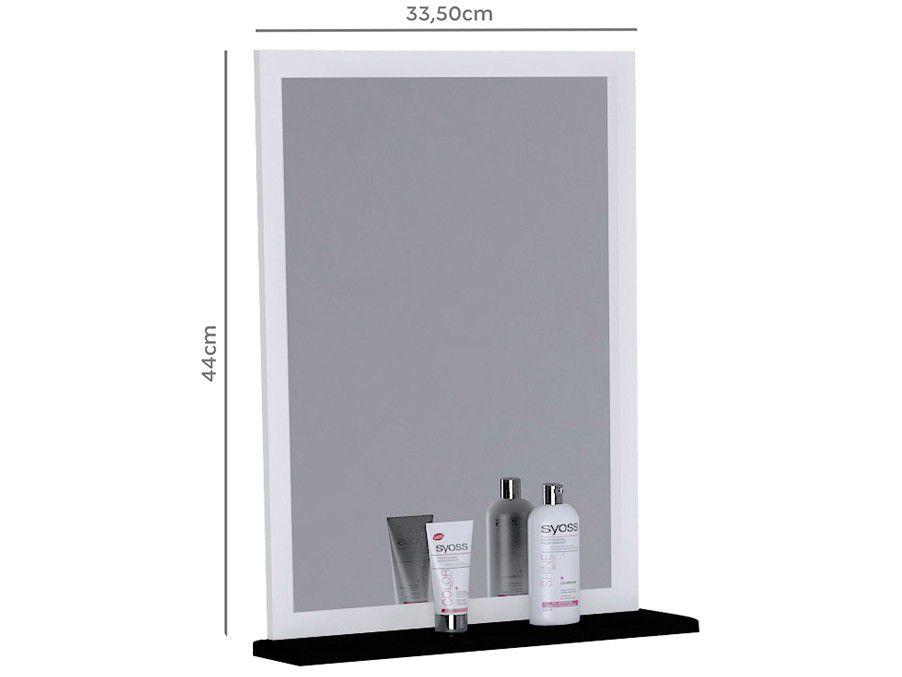 Armário de Banheiro Aéreo com Espelho 1 Porta 1 Prateleira A. J. Rorato Verona 528815 - 6