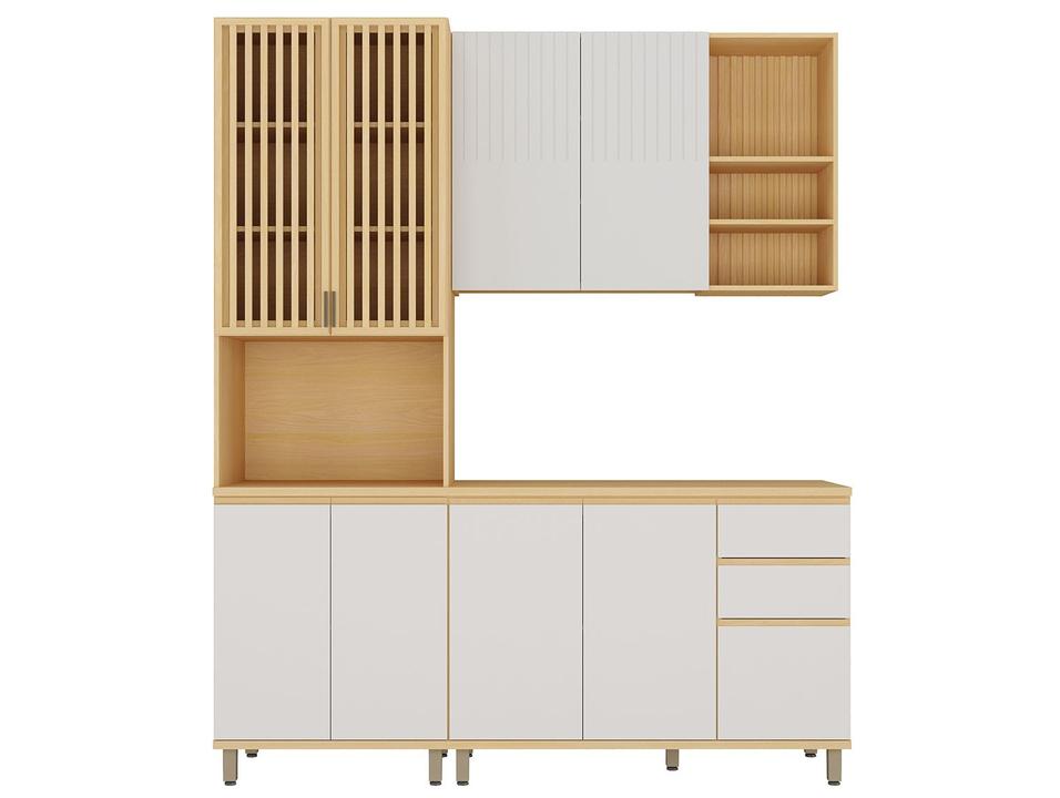 Armário de Cozinha Aéreo MDF Luciane Aura 2 Portas 80x80cm - 4