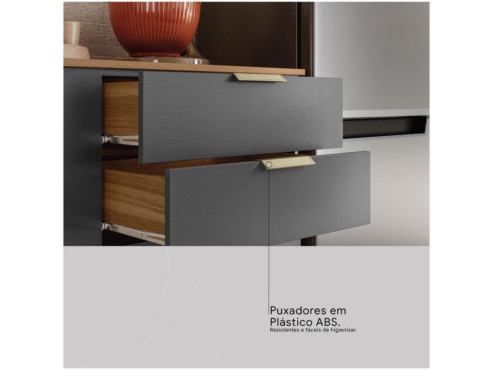 Armário de Cozinha Compacta Demóbile Alba com Balcão 8 Portas 2 Gavetas - 10