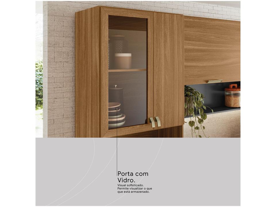 Armário de Cozinha Compacta Demóbile Alba com Balcão 8 Portas 2 Gavetas - 9