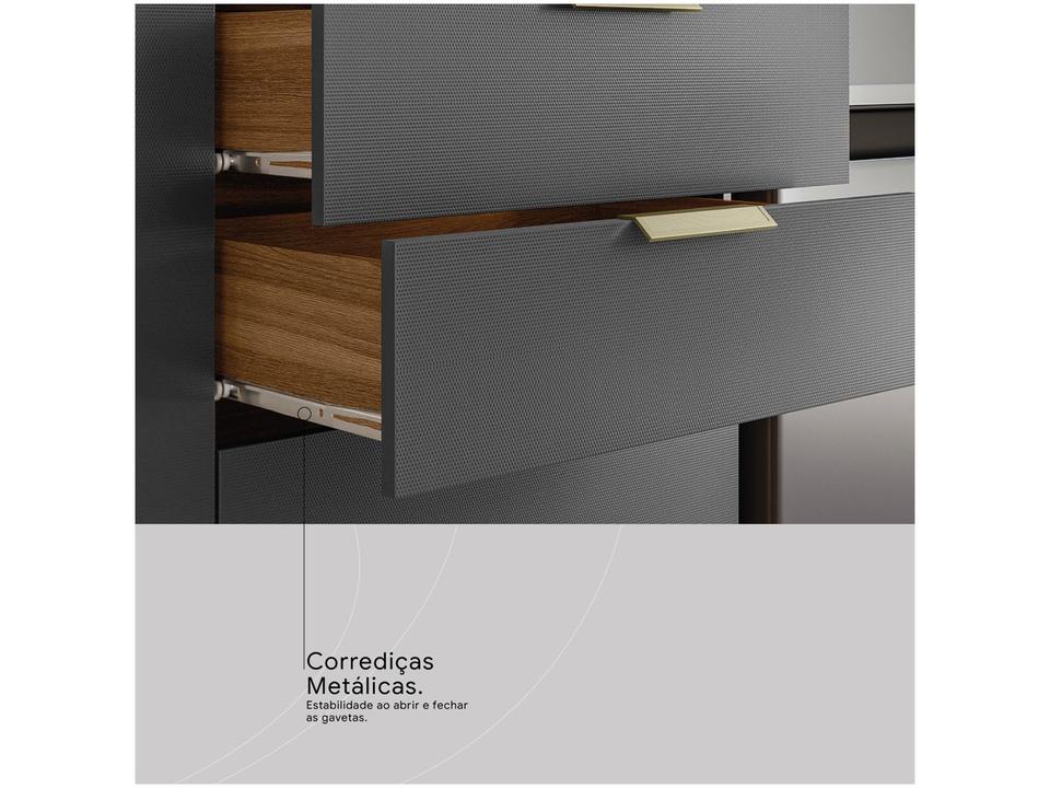 Armário de Cozinha Compacta Demóbile Alba com Balcão 8 Portas 2 Gavetas - 6