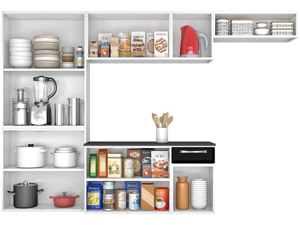 Armário de Cozinha Compacta Itatiaia Amanda Aço com Balcão 10 Portas 1 Gaveta - 5