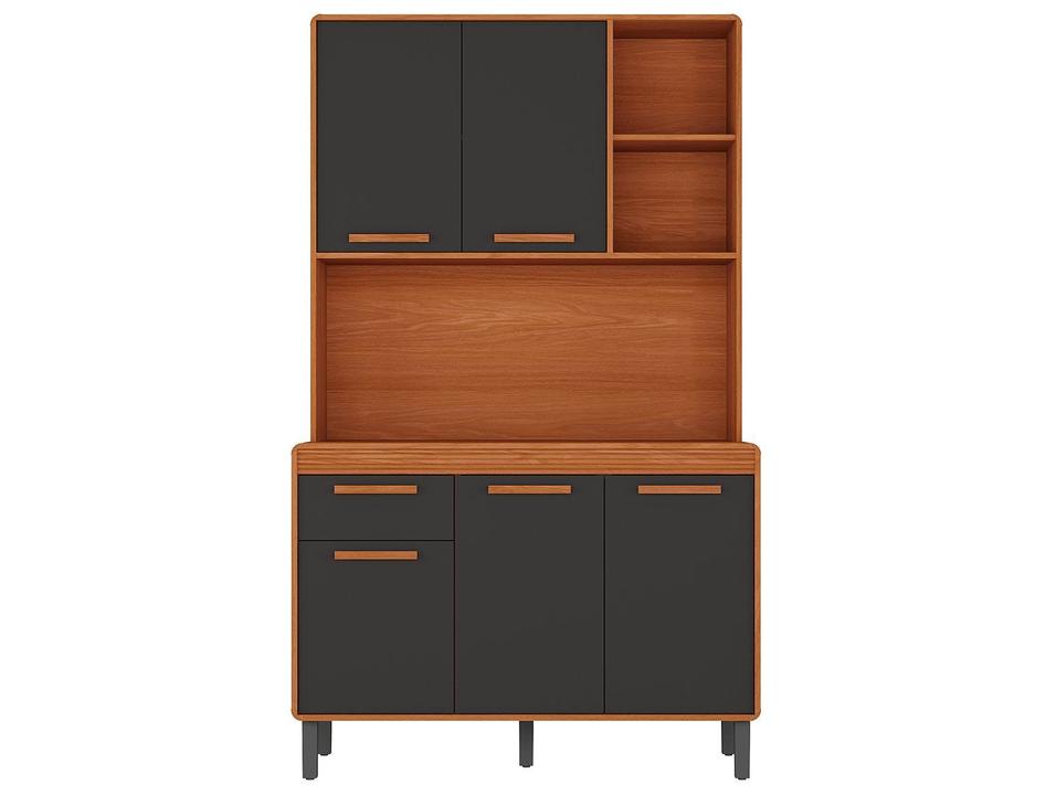 Armário de Cozinha Compacta Itatiaia Dunas Com Nicho 5 Portas 1 Gaveta 1,20M - 6
