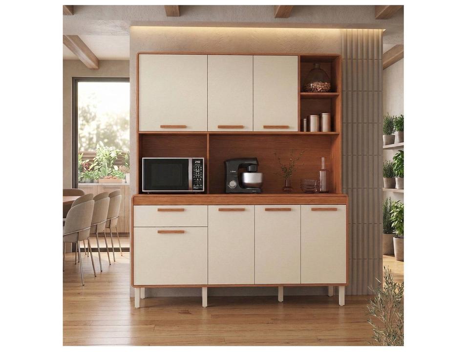Armário de Cozinha Compacta Itatiaia Dunas Com Nicho 7 Portas 1 Gaveta 1,80M - 5