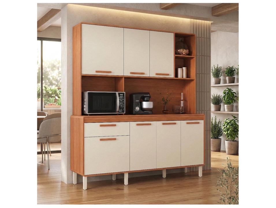 Armário de Cozinha Compacta Itatiaia Dunas Com Nicho 7 Portas 1 Gaveta 1,80M - 4