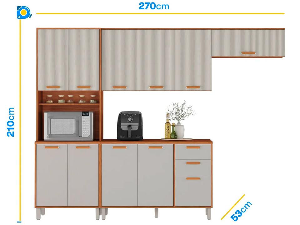 Armário de Cozinha Compacta Itatiaia Itafriz 8 Portas - 2